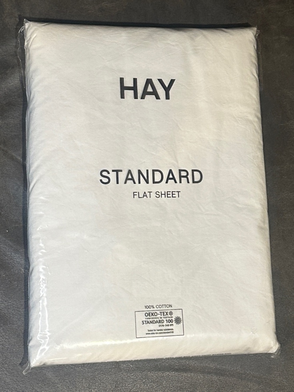 HAY Standard White Flat Sheet — Classic Cotton Bedding